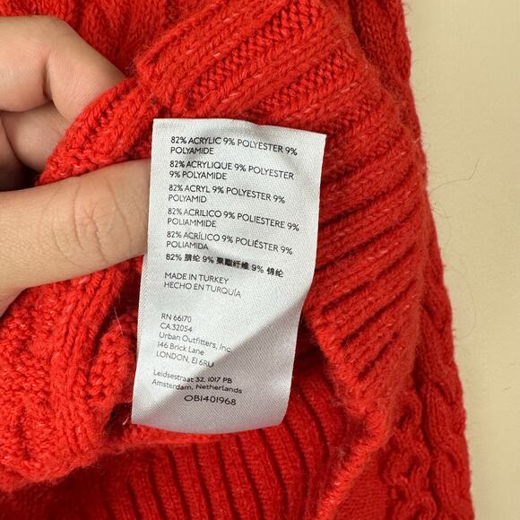 Maeve Anthropologie Chunky Cable Knit Cardigan S Twee Gilmore Coquette Granola - Picture 6 of 12